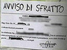 A Catania gli sfratti sono aumentati di quasi venti volte