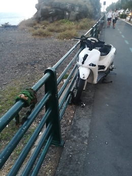 Catania: scooter rubato da mesi "sosta" al lungomare