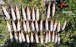 Mineo, trovati in un terreno 35 proiettili inesplosi della Guerra Mondiale