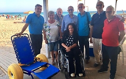 Consegnata sedia per disabili per il mare a Montallegro