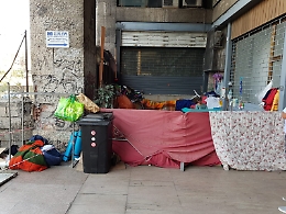 Catania, rimosso l'accampamento abusivo in corso Sicilia