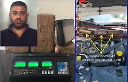 Droga, corriere calabrese arrestato a Catania con 6 kg di cocaina