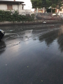 Catania: la via Fattori dopo il mercato di Barriera