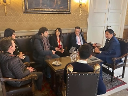 Sant'Agata 2020, la troupe della Cnn in visita al Comune di Catania