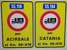 Aci Castello, da oggi semaforo rosso per i Tir e corsia ridotta sulla Ss114