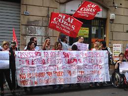 Palermo, la protesta in difesa del diritto allo studio per gli studenti disabili