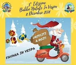 Babbo Natale in Vespa a Favara per solidarietà e beneficenza