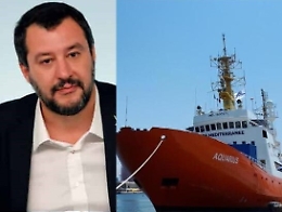 Mfs,  stop a missioni Aquarius Salvini: «Meno sbarchi, meno morti»