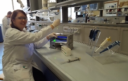 La chimica francese Aurore Fraix 
dalla Francia all'Italia per fare ricerca