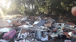 Catania: l'ingresso del parco discarica di Monte Po