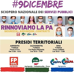 "Rinnoviamo la Pa", più sicurezza, assunzioni e contratti: il 9 dicembre i sindacati scendono in piazza