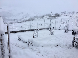 Tetti e strade imbiancati ad Enna, Caltanissetta, Messina e Agrigento