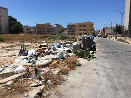 Degrado in via del Cipresso a Trapani