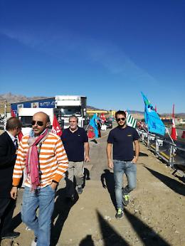 Protesta lungo la Statale Agrigento Palermo