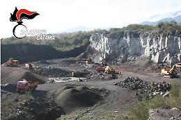 Mascali, sequestrata una cava all'interno del Parco dell'Etna