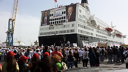 #PalermoChiamaItalia,  salpa "Nave della legalità"