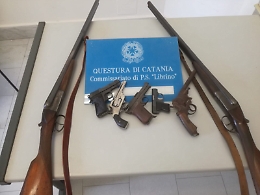 Catania, un piccolo arsenale rinvenuto e sequestrato a Librino