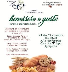 Kore onlus presenta “Benessere e gusto binomio imprescindibile”