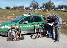 Trovati 7 cacciatori in area protetta