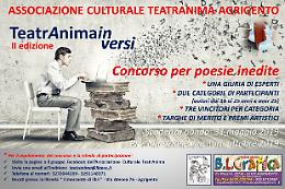 Concorso di poesia “TeatrAnimainversi”: al via la seconda edizione