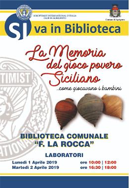 Un laboratorio avente come tema il Gioco Povero Siciliano