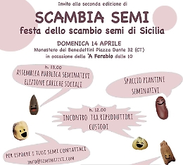 I "carbonari" dei semi si incontrano domenica 14 aprile a Catania