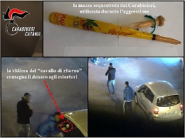 Misterbianco, bastonate a 60enne che li aveva rimproverati ed estorsioni col "cavallo di ritorno": tre arresti