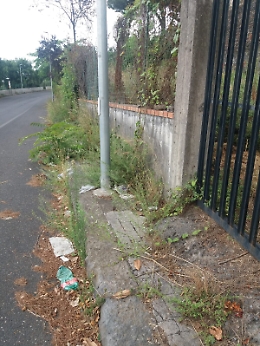 Trecastagni: sterpaglie e rifiuti sulle strade