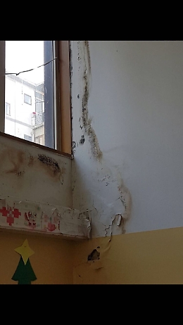 Monte Po, le pessime condizioni della scuola De Feltre