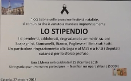 «E' morto lo stipendio», a Catania neanche il dissesto frena la liscìa...
