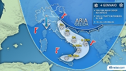 L'ondata di freddo entra nel vivo anche in Sicilia: ecco dove potrebbe nevicare