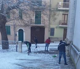 Santo Stefano Quisquina, tra neve e disagi con l'Enel