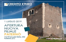 Dal 1° luglio il Credito Etneo apre a Paternò