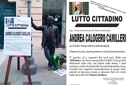 Porto Empedocle, manifesti funebri del Comune per la morte di Andrea Camilleri pieni di "strafalcioni"