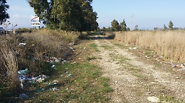 I rifiuti sul "Sentiero Simeto" nell'Oasi