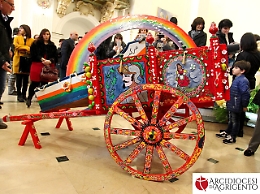 Agrigento, carretto di pasta reale in dono a Papa Francesco