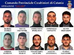 Catania, operazione Polaris: le foto dei 29 arrestati a San Cristoforo