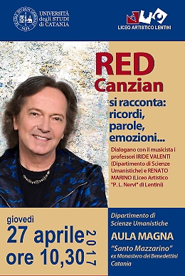 Catania, Red Canzian dei Pooh si racconta agli studenti a Scienze Umanistiche