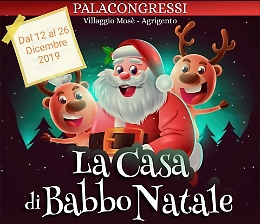 Al Palacongressi di Agrigento la Casa di Babbo Natale