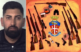 Catania: custodiva in casa un arsenale di armi rubate, arrestato