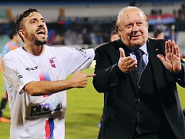 Il presidente della Vibonese sotto la curva rossazzurra: &laquo;Emozione indimenticabile&raquo;