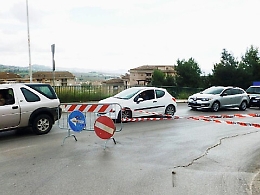 Caltanissetta, strade chiuse e il traffico va in tilt