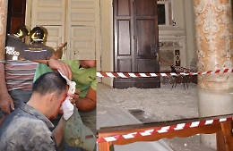 Acireale, grave bimbo rimasto ferito nel crollo in cattedrale