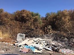 Amianto ed eternit in discarica a cielo aperto in via Tornabene a Catania