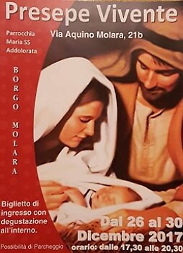 Presepe vivente nell'antica borgata di Molara a Monreale