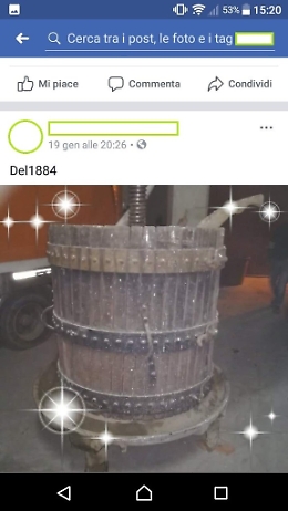 Catania, ruba un torchio e lo mette in vendita su Facebook: denunciato