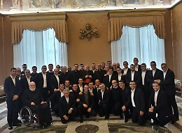 I seminaristi del Seminario Arcivescovile di Agrigento hanno incontrato Papa Francesco