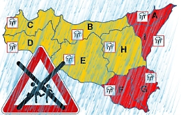 Allerta meteo 12 novembre: la mappa delle scuole chiuse in Sicilia orientale
