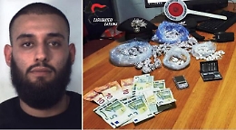Catania: aveva 68 dosi di cocaina e 53 di marijuana, arrestato per spaccio