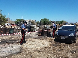 Priolo Gargallo, sequestrata discarica abusiva con solventi e resine